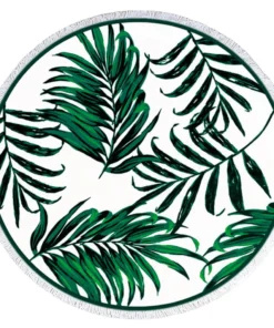 Alternative view of Serviette de plage ronde grande taille – Confort XXL pour bronzer à deux – Douce, absorbante et stylée