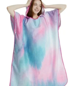 Alternative view of Poncho de bain femme – Confort ultra-absorbant après la douche – Séchage rapide et style cocooning